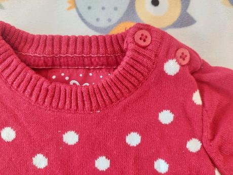 Teplejšie vianočné šaty zn.primark veľ.68, 68