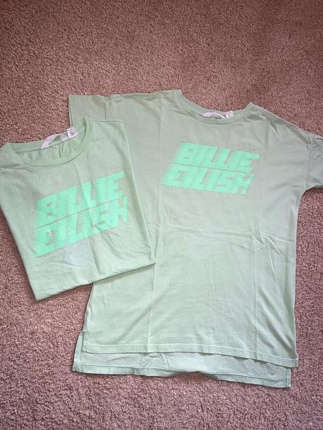 Billie eilish tricko kratky rukav, h&m,146