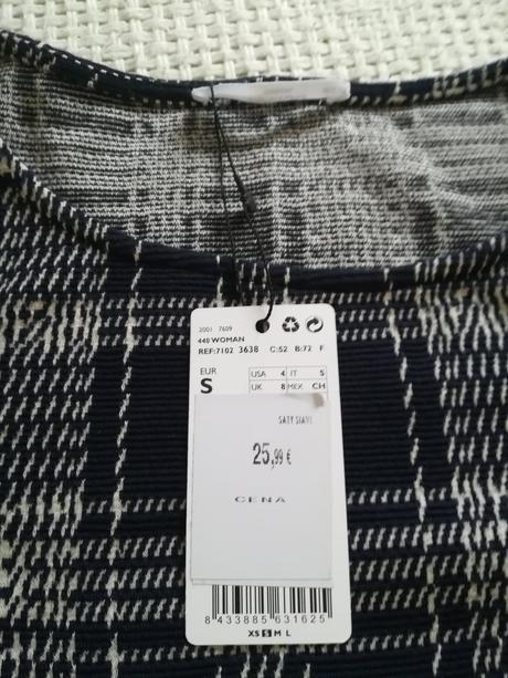 Dámske kockové šaty, mango,s