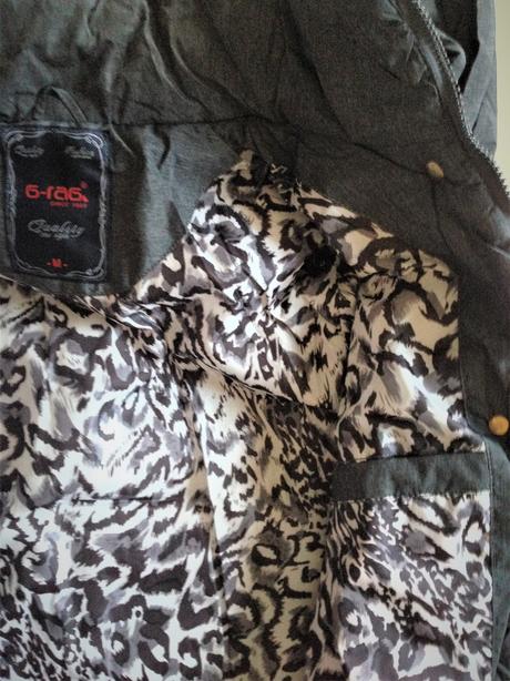 Luxusna grey zimna damska talianska bunda v.m a l, l / m