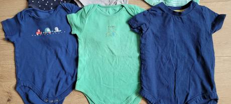 Body s krátkym rukávom 6ks, h&m,86