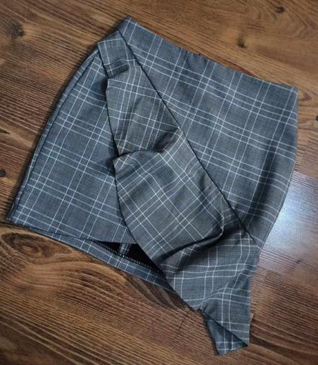 Sukňa moderná sivá, málo nosená, h&m,164