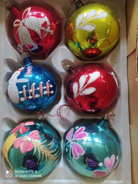 Retro vianočne gule - 40eur,