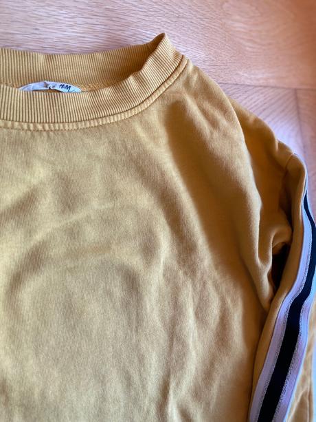 Horcicovozlta crop top mikina, h&m,146