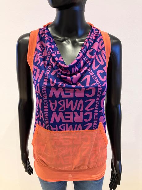 Dámske športové tričko zumba s kapucňou (xs), xs