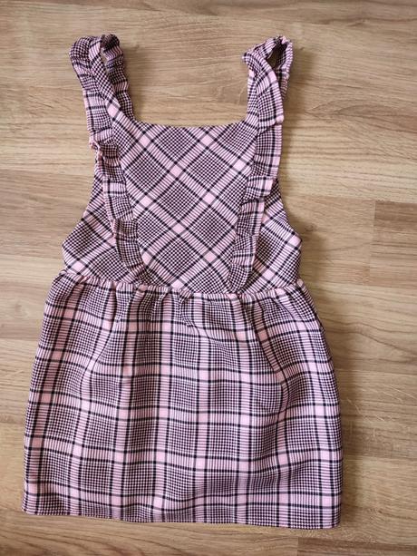 Kárované šaty na traky, primark,104