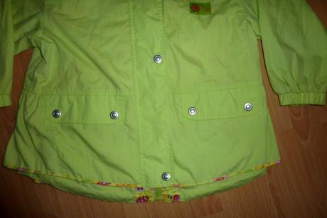 Vynil fraise kabát, kvalitný, v. 122-128 / 7rokov, 122