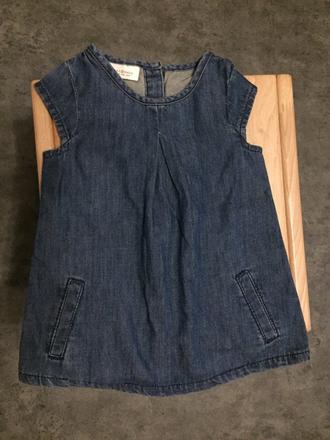 Šaty z tenkej rifloviny, nenosené, v. 0-3 mesiace, marks & spencer,56