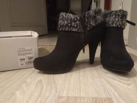 Semišove čižmicky, deichmann,39