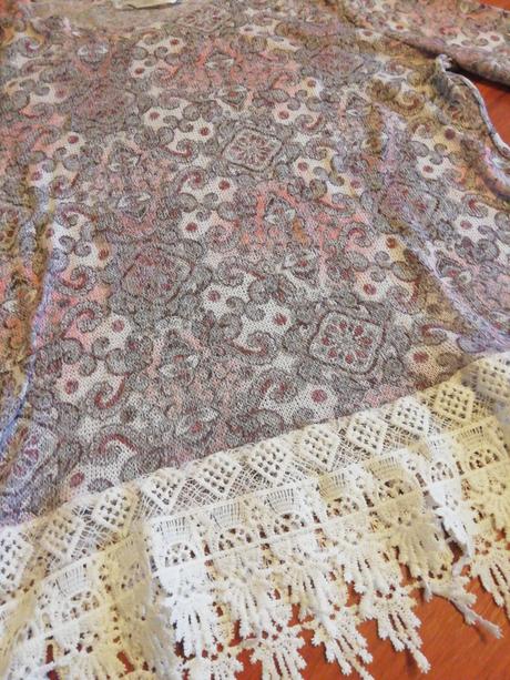 Sveter s čipkovaným vzorom, pepco,s