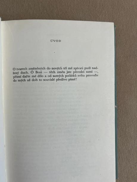 Proměny - publius ovidius naso, 