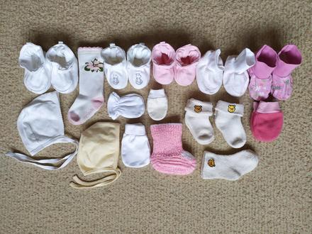 Papučky, čiapočky, ponožky - veľ. 56, 62, 68, 74, 50–62