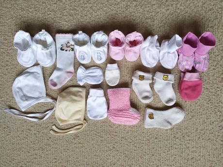 Papučky, čiapočky, ponožky - veľ. 56, 62, 68, 74, 50–62