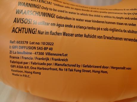 Detské nafukovacie oranžové koleso, gifi, 60 cm,