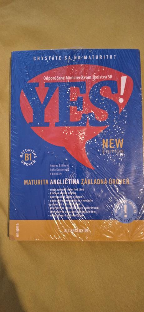 Učebnica angličtina yes.uroveň b1, 