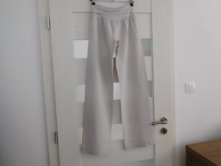 Ľanové nohavice s pružným pásom-s, 34/32, s