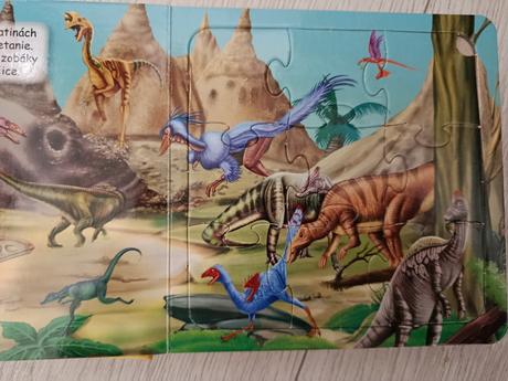 Dino kniha puzzle, 