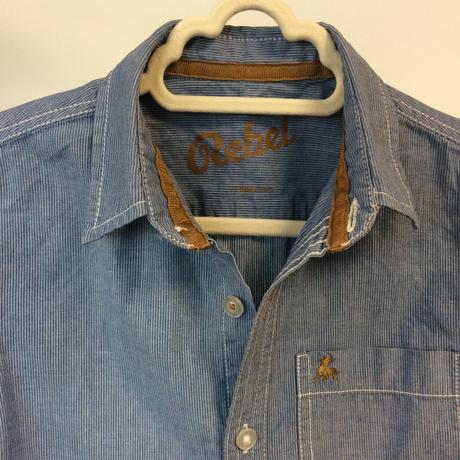 Košeľa bavlnená chlapčenská rebel č.128, 7-8y, rebel,128