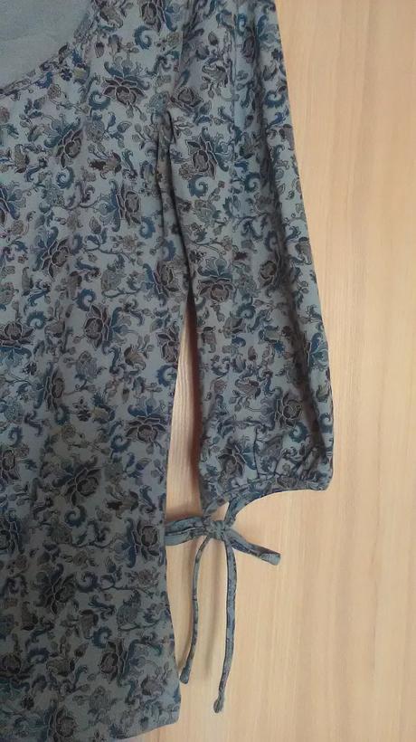 Tričko 7/8 rukávom s kvetmi, zara,l