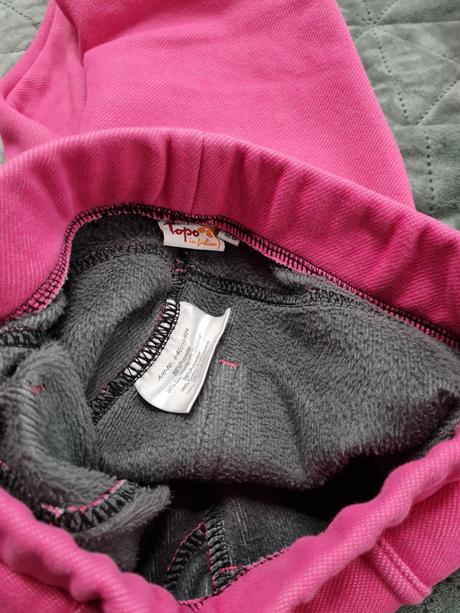 Hrubé zateplené legíny flisom, 128