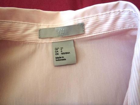 Blúzka hm-jemný pásik-s, h&m,s