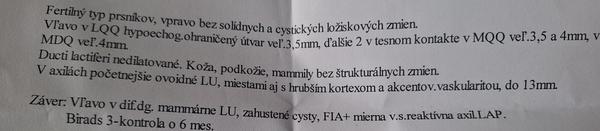 Vysvetlenie nálezu na sonografii cýst