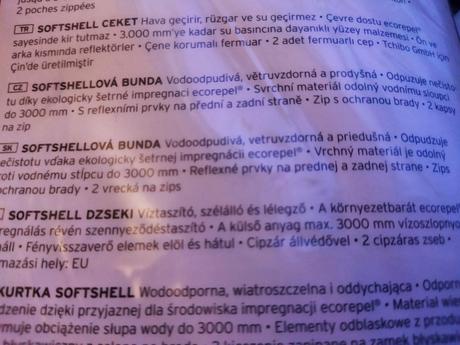 Softshellová bunda, tchibo,146
