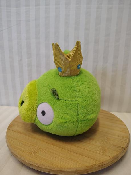 Plyšák kráľ prasa s korunkou, angry birds king pig,