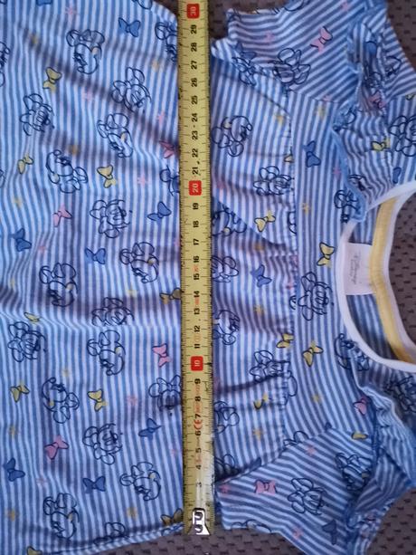 Šaty modré veľ. 9-12mes. minie, disney,80