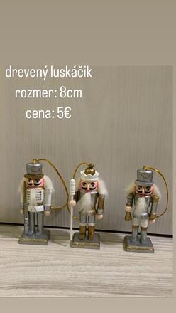 Vianočné ozdoby luskáčik 3ks, 