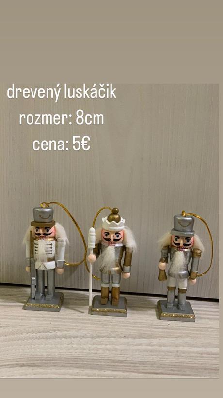 Vianočné ozdoby luskáčik 3ks, 
