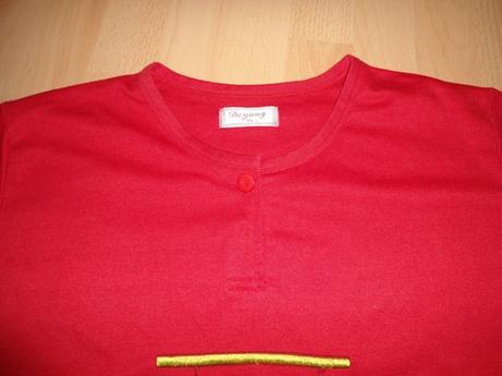 Cervene pyzamove tricko, xl