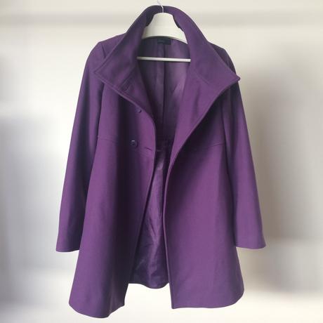 Kabát vlnený dámsky benetton č.42, uk10, veľ. s, benetton,s