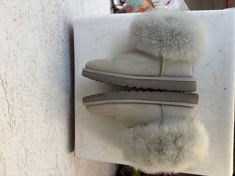 Ugg sive zimne kozene cizmy s velkou kozusinou, ugg,38