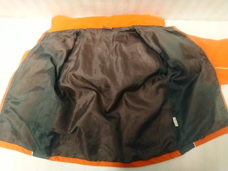 Oranžovo hnedo sivá prechodná bunda, haidi 104-110, 104