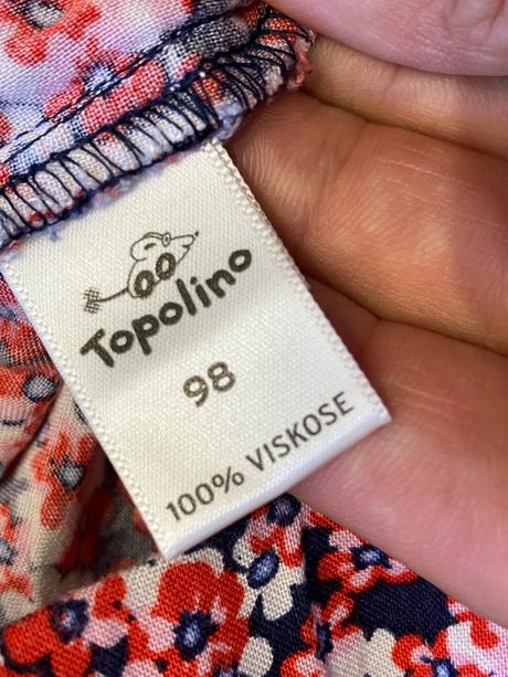 Dievčenské nohavice kvetované letné topolino (98), topolino,98