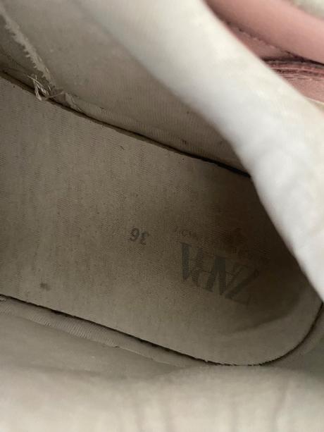 Ruzove kozene tenisky, zara,36