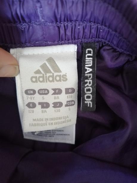 Dievč. tepláky adidas v128 zateplené climaproof, adidas,128