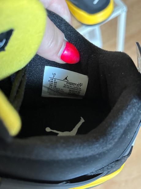 Jordan 4 retro thunde botasky, air jordan,40