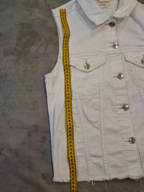 Biela dzinsova vesta, orsay,s