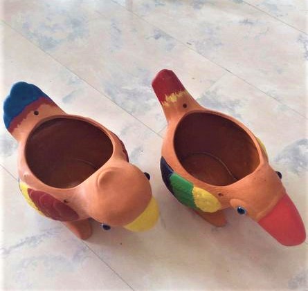 Terakotové záhradné kvetináče,