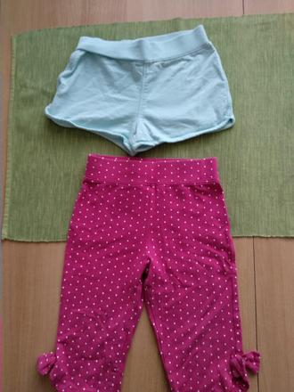 Kraťasy - šortky a legíny 98 2-3 roky, 86–98
