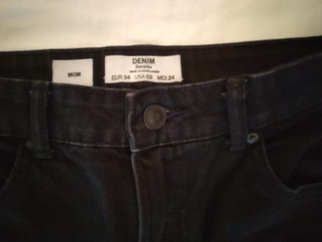 Čierne rifle bershka, bershka,34