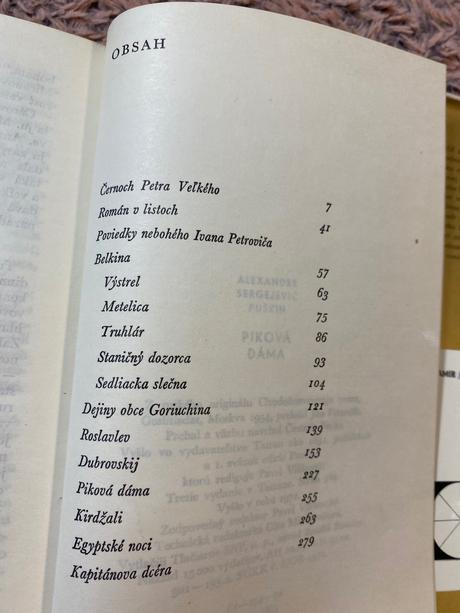 Alexander s. puškin piková dáma a iné prózy,