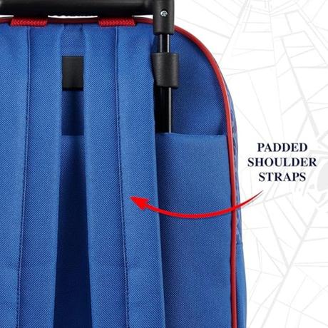 Detský batoh na kolieskach perletti kids spiderman,