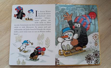 Puzzle kniha krtko v nemcine,