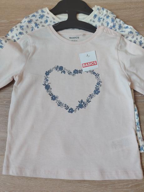 2ks tričká a tepláky basics nové s visačkami, basics,92