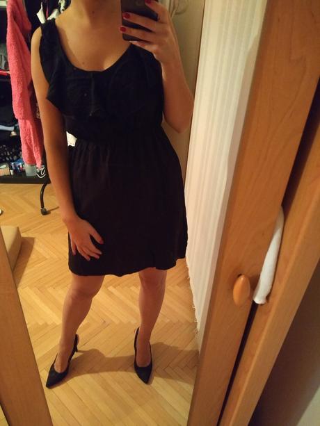 Čierne šaty letné, s