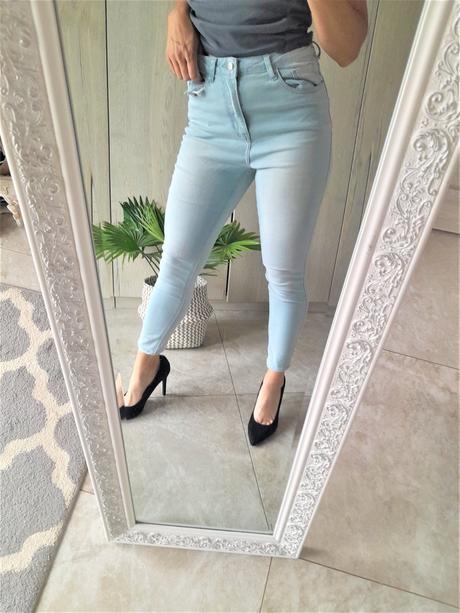Klasické bledomodré skinny-38, 38