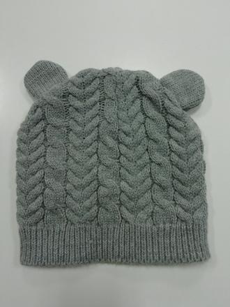 Sivá čiapka s uškami 4-8rokov, 122